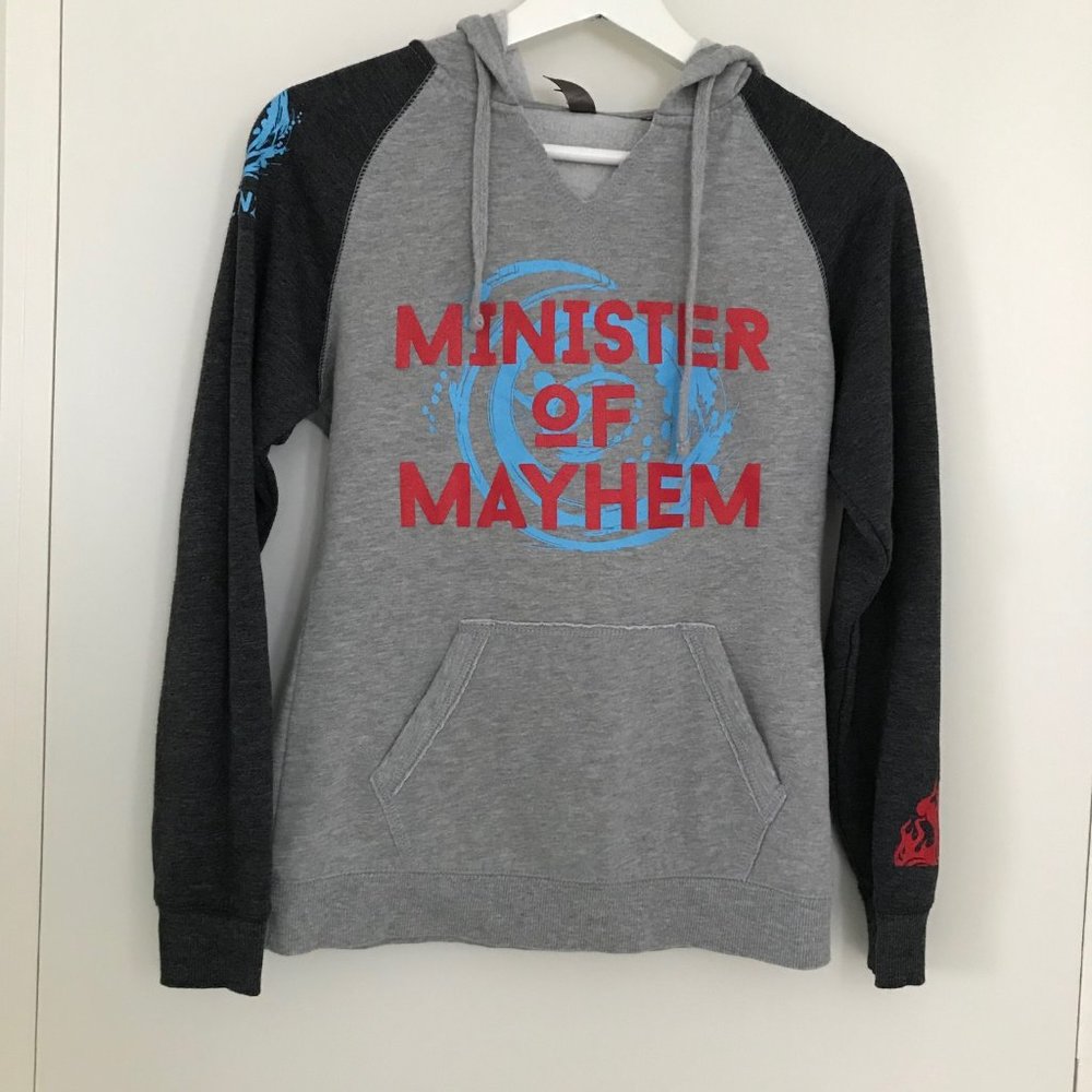 Minister of Mayhem Size Small Womens Grey Hoodie